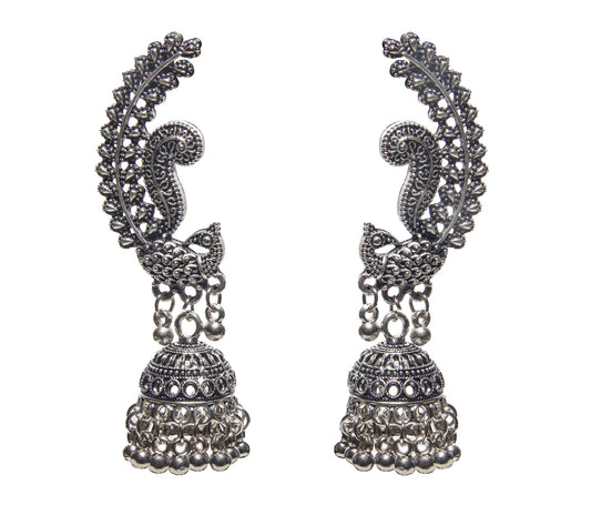 Dancing Peacock Ear Cuff