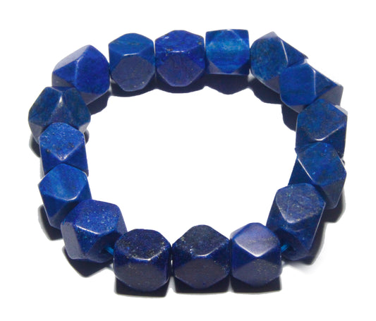 Chunky Lapis Stone Bracelets
