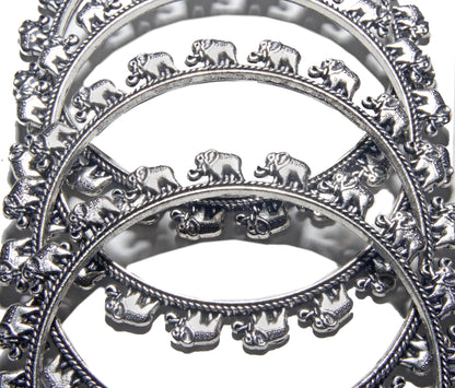 Happy Elephants Round Bangles