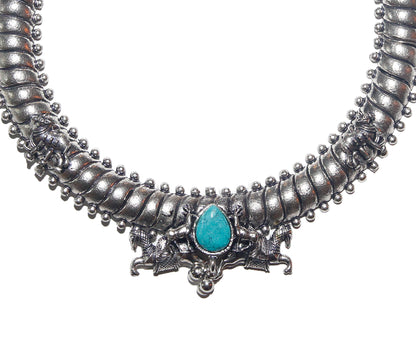 Turquoise Horse Chariot Necklace
