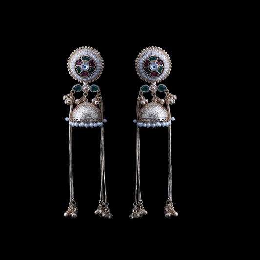 Noor Jhumka Tassel Earrings