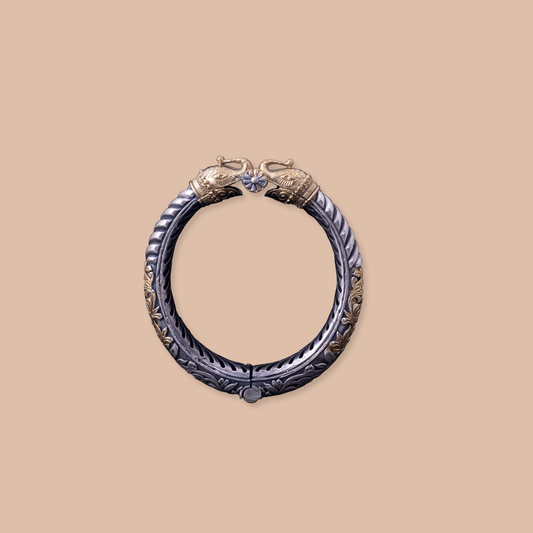 Twin Elephant Guardian Bangle
