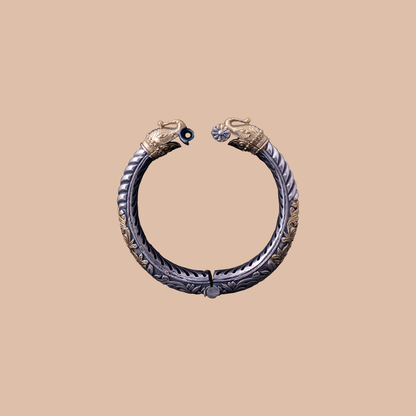 Twin Elephant Guardian Bangle