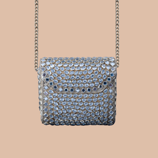 Kundan Royale  Clutch  - Mini Gold