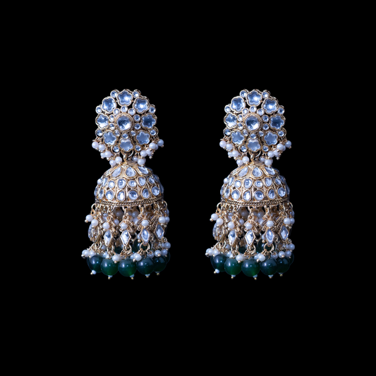 NoorJahan Jhumka - Green