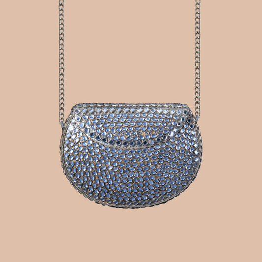 Royal Kundan Clutch - Large Gold