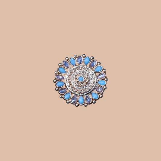 Royale Bloom Ring - Blue