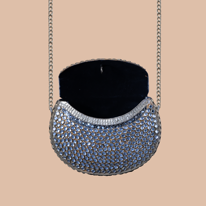 Royal Kundan Clutch - Large Gold