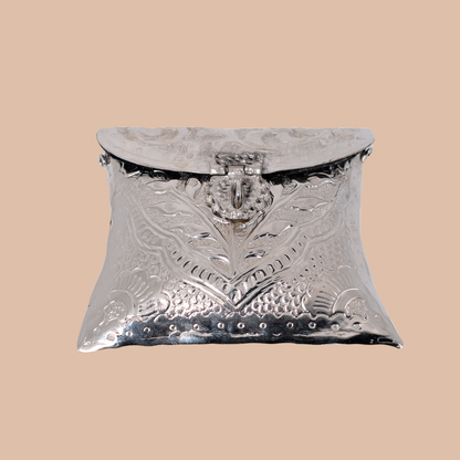 Noor Mahal Flap Bag - Silver