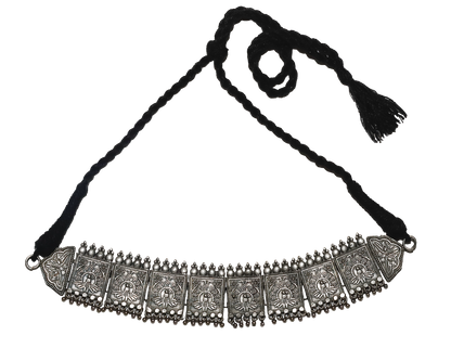 Vintage Peacock Temple Choker Necklace