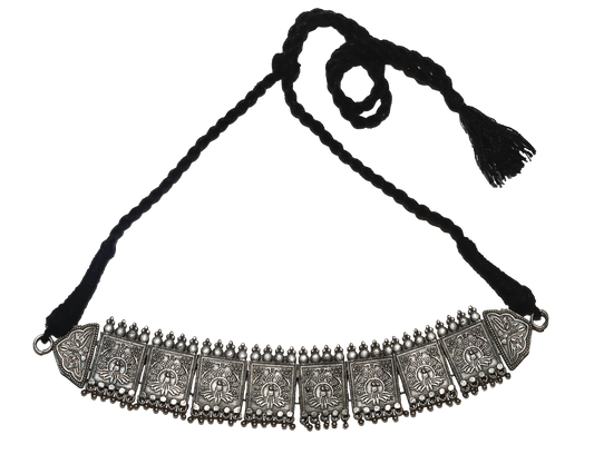 Vintage Peacock Temple Choker Necklace