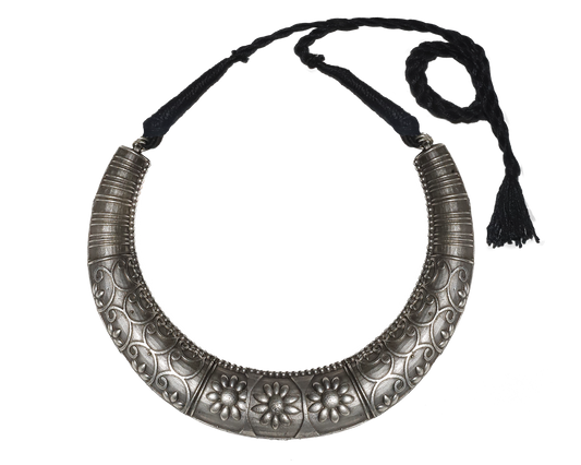 Floral Crescent Neclace