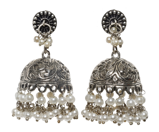 Imperial Pearl Jhumkis Earrings