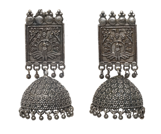 Peacock Jumki Earrings