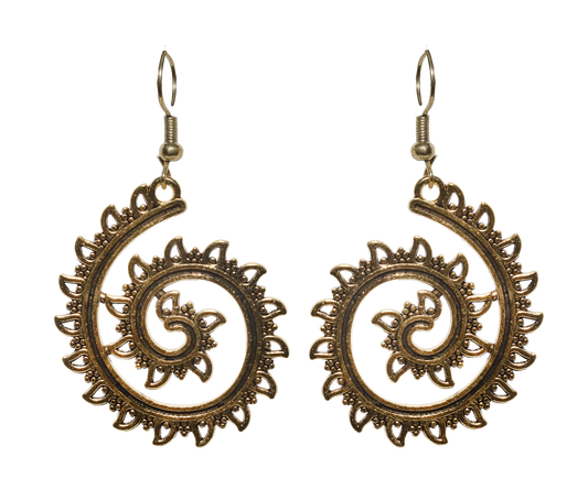 Sunlit Spiral Hoops